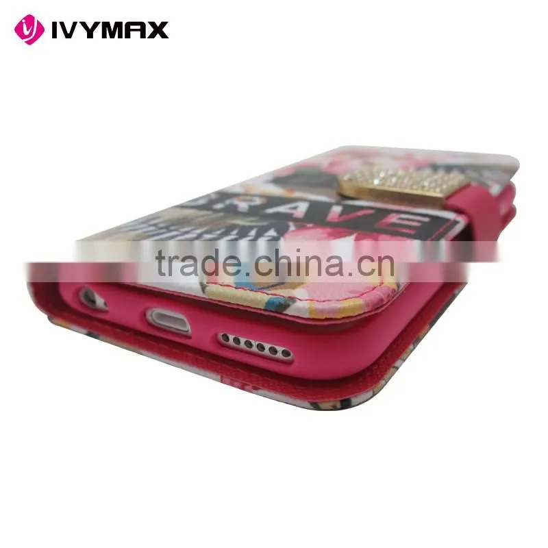 Mix design mobile phone cover for iphone 6 case,wallet case for iphone 6s