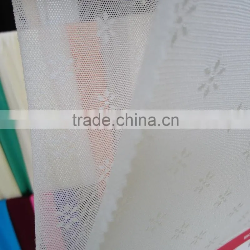 Factory new design 87/13 nylon spandex floral patern jacquard mesh fabric, fashion clothing jacquard mesh fabric