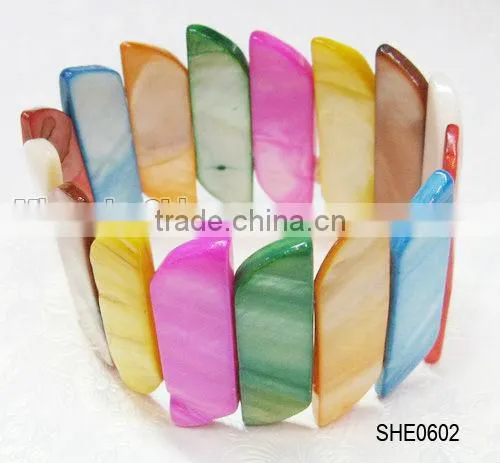 Fashion jewerly natural pure color shell bracelet