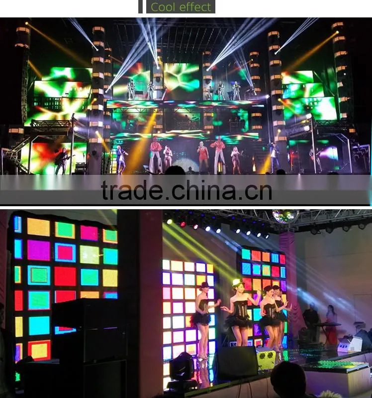 2016 Indoor led P18.75 curtain screen/Wholesale pioneer dj screen/wedding stage backdrop light display