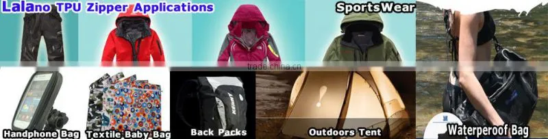 High Quality raincoat waterproof zipper