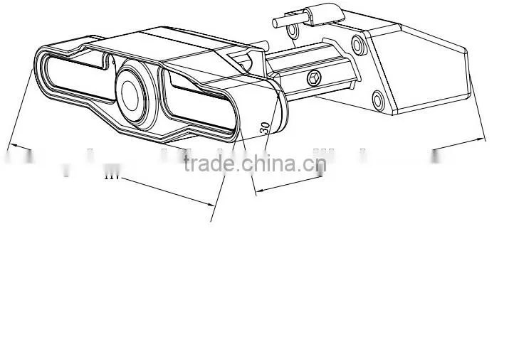 Dual lens car dvr camera for Vehicle Special Wide View Camera