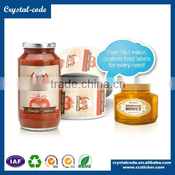 Offset printing UV coating widely used CMYK color recycled low temperature label
