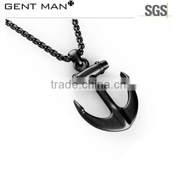 Cheap wholesale simple design custom stainless steel anchor pendant