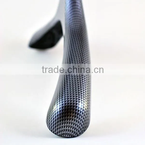 Plastic Clothes Hanger with Carbon Pattern for Bathroom Accessory