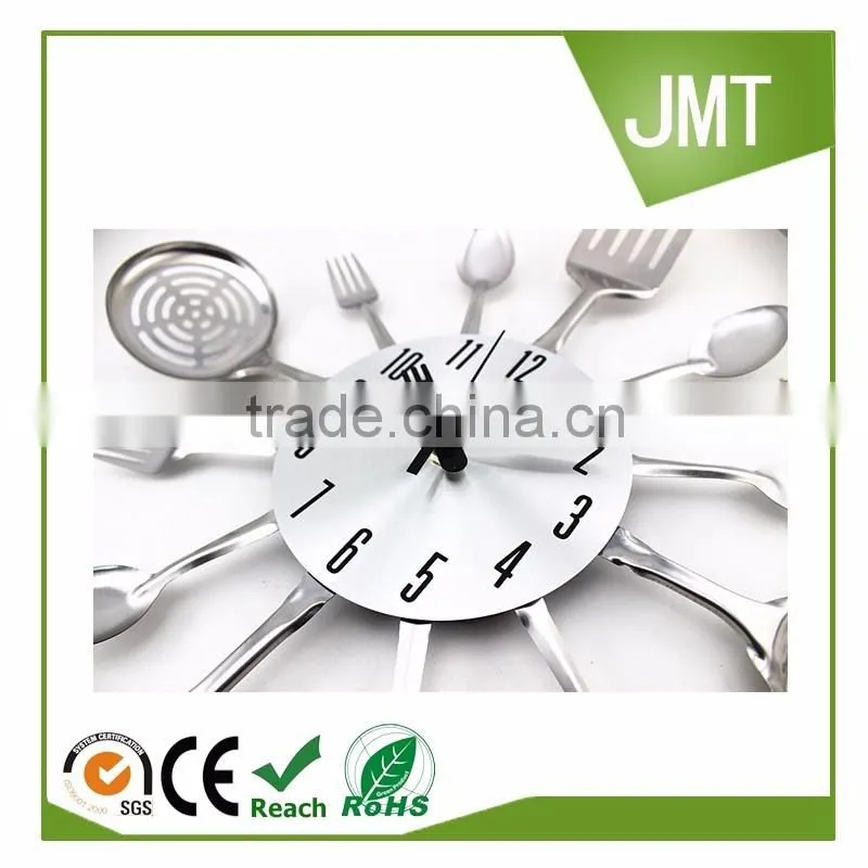New Modern Design Cutlery Kitchen Utensil Wall Clock, Spoon Fork Clock