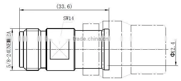 N FEMALE CONNECTOR FOR 1/2 SUPERFLEX CABLE(SOLDER TYPE)