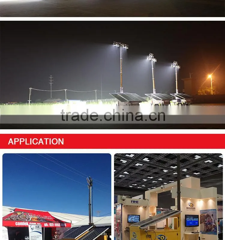 High lumen efficacy light tower uae for night lighting