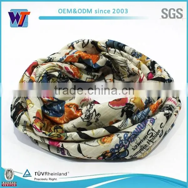 Screen print bandanas headwear multifunctional headwear muslim hijab
