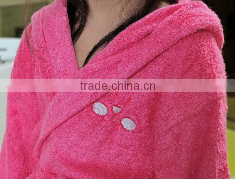 Cheap sexy see through sleepwear bamboo fiber winter girls home bathrobes