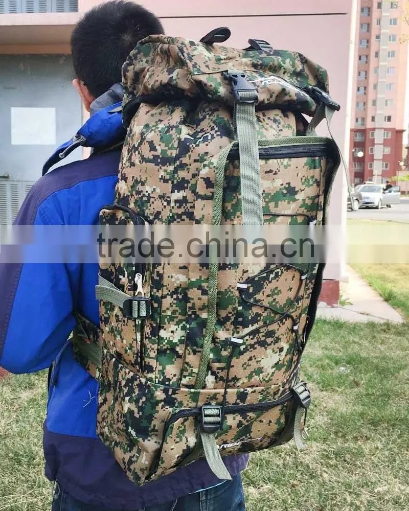 Wholesale Canvas custom hiking backpack mountaineering bag,mountain climbing bag
