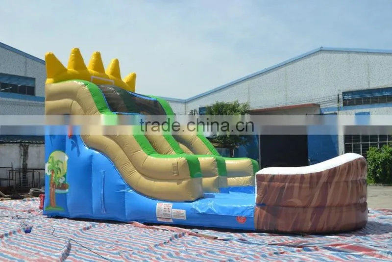 New design small inflatable water slide children play in summer