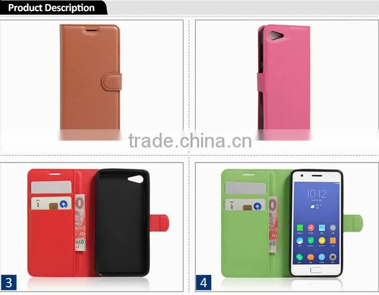 Bulk Buy From China Litchi Design Credit Card Wallet Stand Flip Leather Case For Lenovo Zuk Z2 Mobile Phone Cover