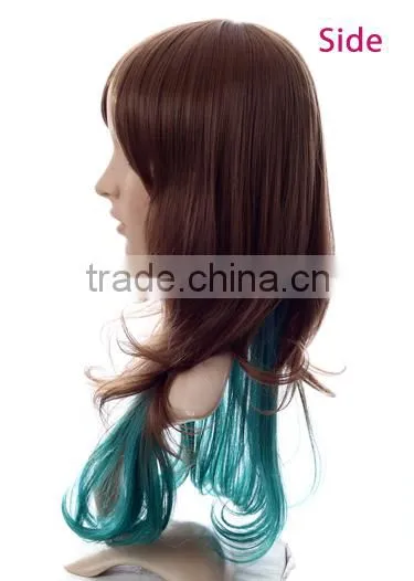 Factory price cheap full lace wig synthetic long wig display mannequin head wig