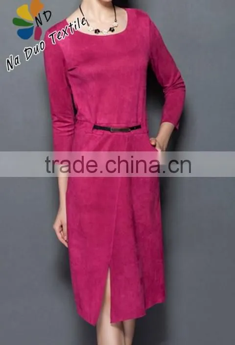 100%Polyerster Knitting Suede Shoes Fabric/garment fabric