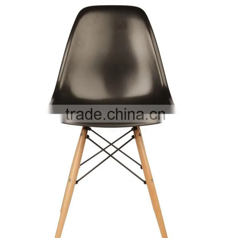 Designer Dining Side Wood Leg Replica ABS plastic Chair