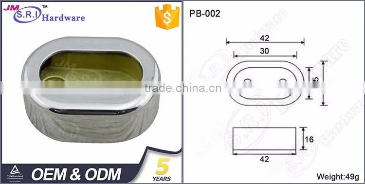 High end zinc alloy oval wardrobe rail support