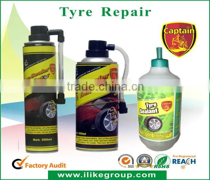 Captain Liquid Anti Puncture Proof Car Emergency Tyre Repair Sealant 500ml