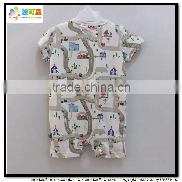 Highway printed infant short clothes infant romper