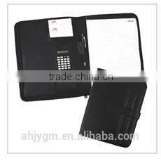 Popular 34*25cm Red / Blue Color PVC Agenda/Notebook.