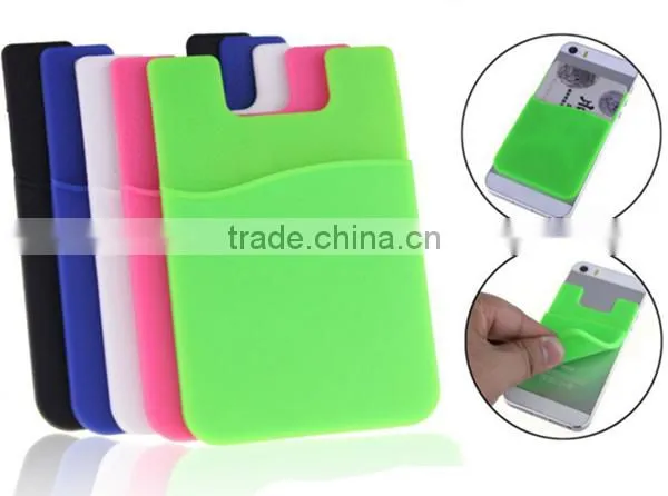 Wholesale Silicone 3m Cell Phone Back Sticker Card Holder