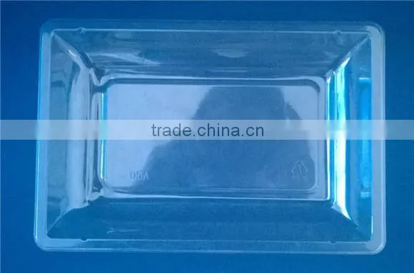 Clear Plastic PET Tray / Plastic Plastic Food Tray
