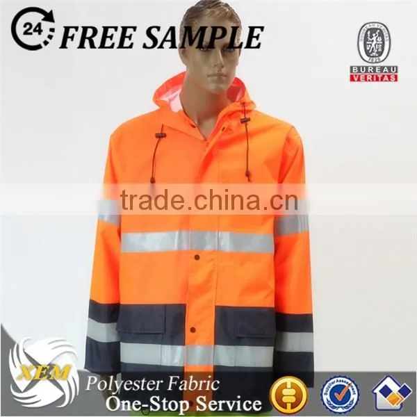 210t waterproof polyester pu coated taffeta fabric