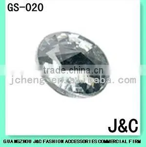 round fashion accessories decorative faced glass stone
