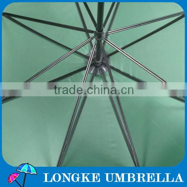 31"green manual open Straight golf Umbrella with logo