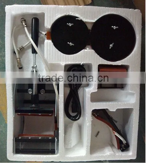 Economical Combo 8 in1 heat press machine for T-shirt/caps/mugs/Plates T-D8