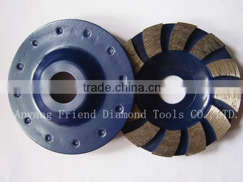 Diamond cup grinding wheel for stone
