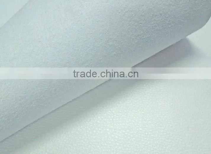 Microfiber base pu leather