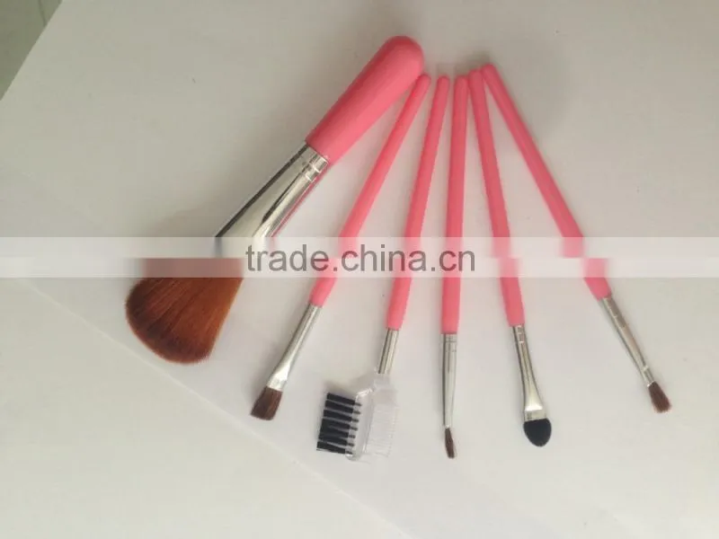Do not miss 2015 stick newest pink 6pcs Pony Hair Makeup Brush