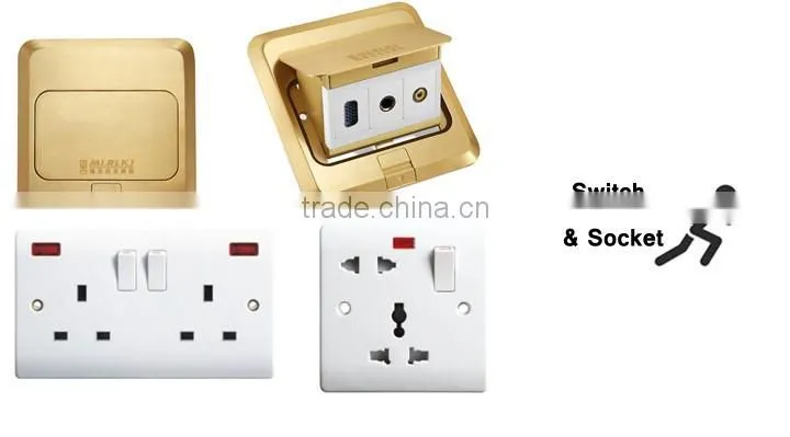 High quality electrical waterproof floor sockets / floor pop up socket outlet