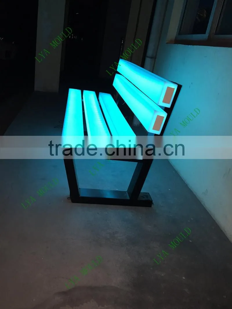 New LED Park Bench Garden Chair Plastic Material