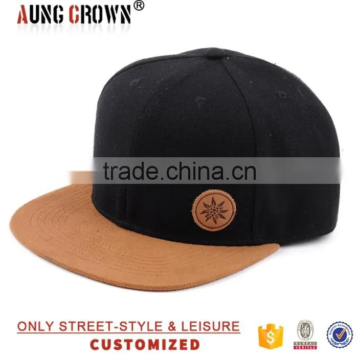 5 panel suede brim hat
