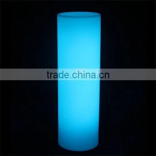 Color change large LED plastic cylinder with remote control