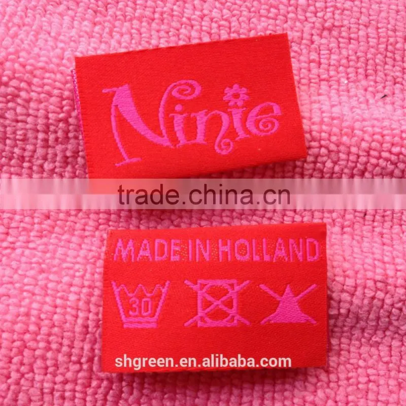 Soft clothing label,double sides garment label