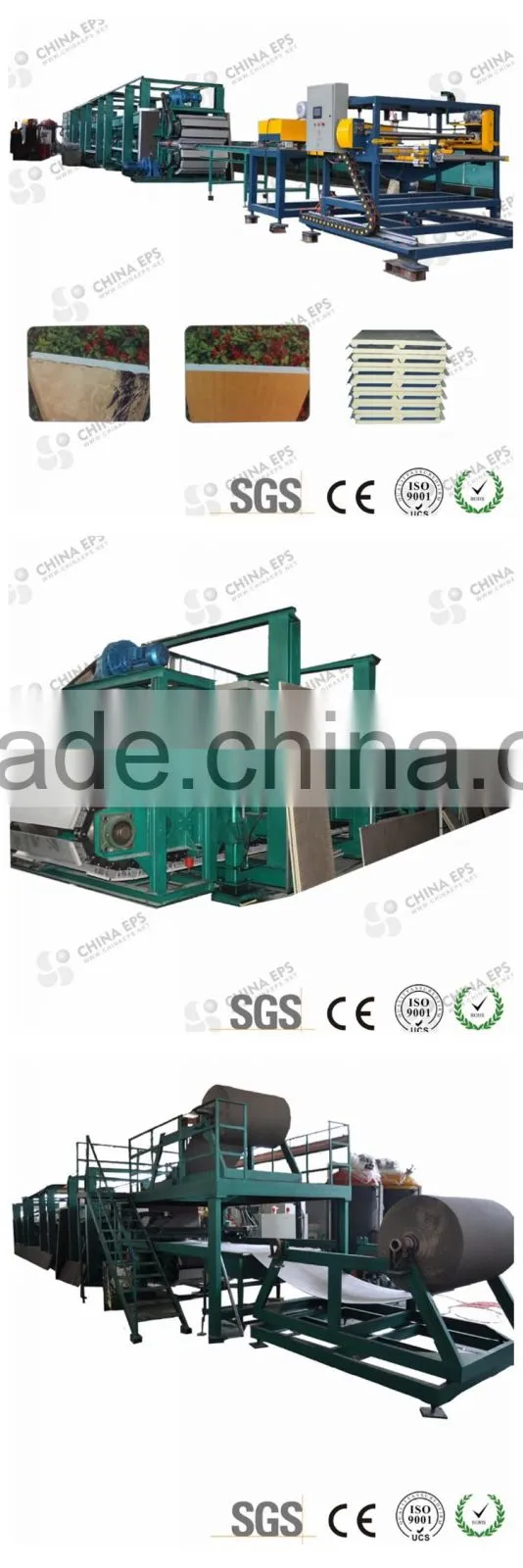 China continuous pu polyurethane sandwich panel line/pu machine for panel