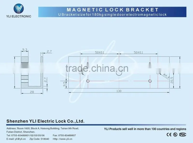 The U Bracket is for Framelss Glass Door(180kg)