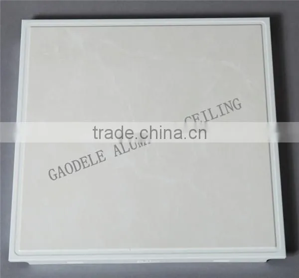 Stone Pattern Aluminum Ceiling Tiles for Bathroom 300*300mm
