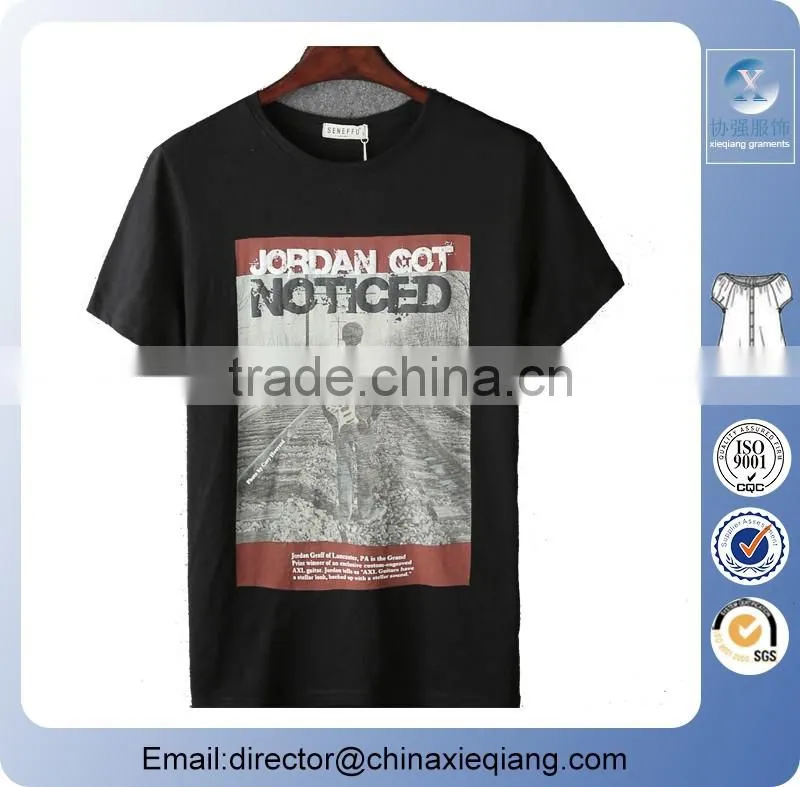 custom screen print t-shirt/t shirt price china/men t shirt wholesale
