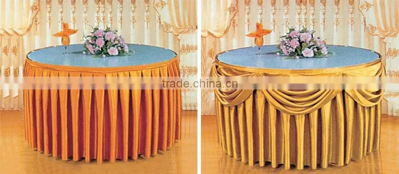 Black Round Pintuck Table Cloth