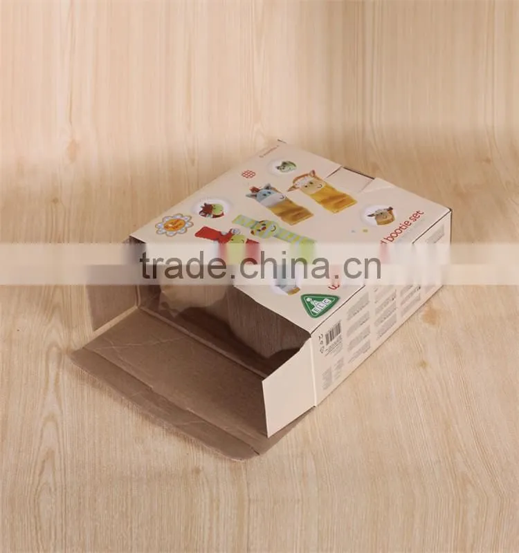 Customized lid and tray rigid paper baby shoe box