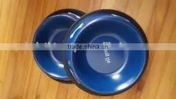 Non-slip Dog Puppy cat food drink Water Bowl Dish With Bone Printed New