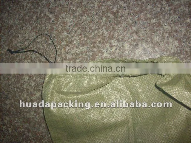 PP Woven bags with drawstring on top