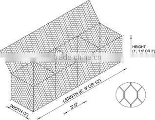 Hot Dipped Galvanized Gabion Baskets