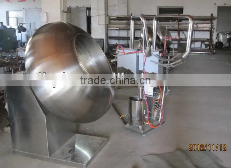 2012 best seller fully stainless steel wide output nuts coating machine