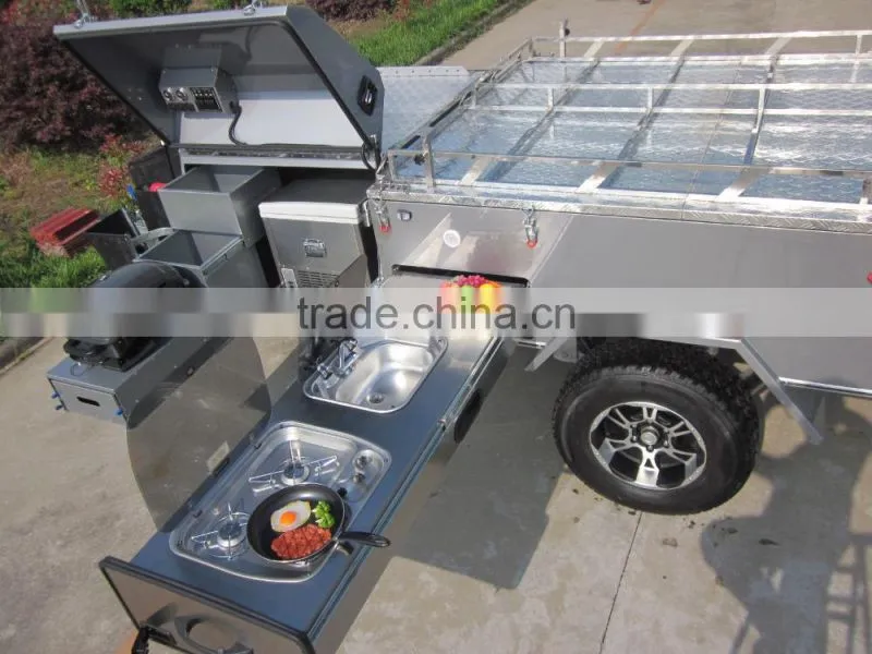 2017 hot sale off road travel trailer tent trailer camper trailer