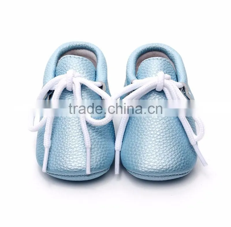 Top selling baby hard sole walking shoes toddler shoes rubber sole pu leather baby moccasins